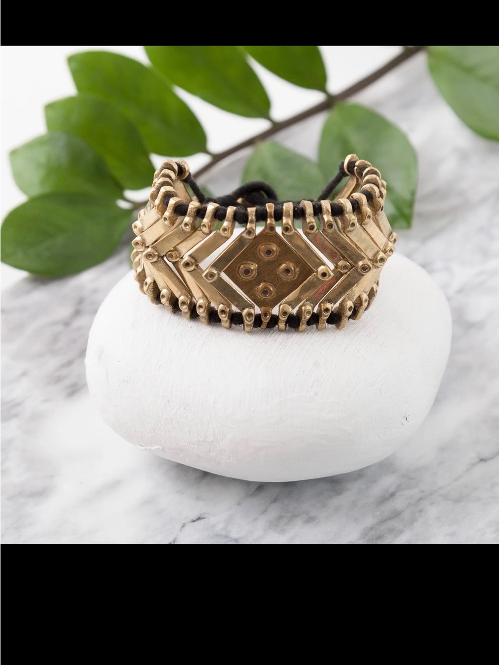 Woven armor Brass Bracelet